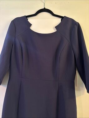 NWT Halogen Navy Midi Sheath Dress